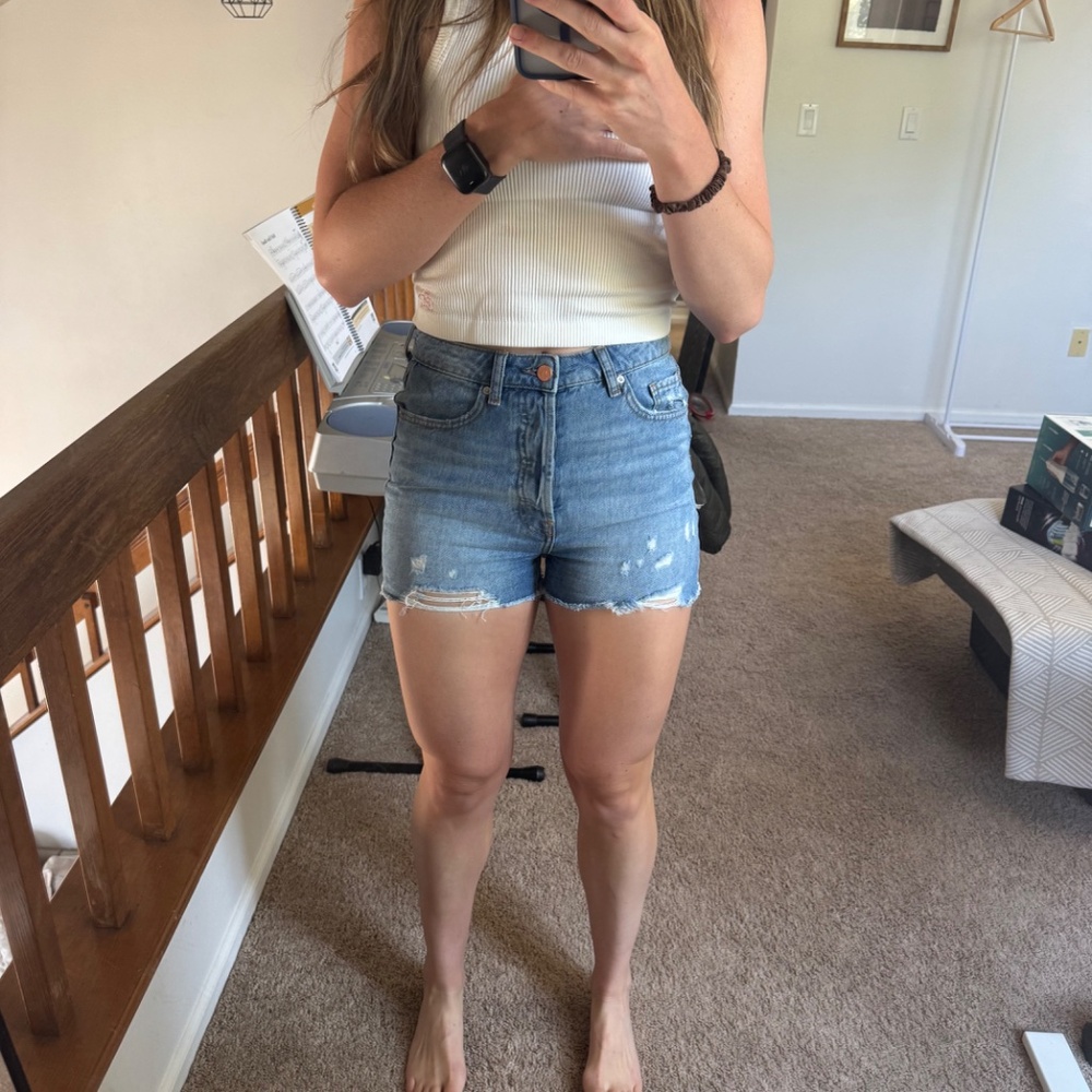 Zara Premium Denim Shorts Size 6
